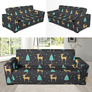 Deers Star Tree Pattern Sofa Slipcover