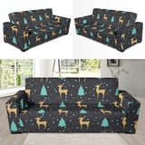Deers Star Tree Pattern Sofa Slipcover