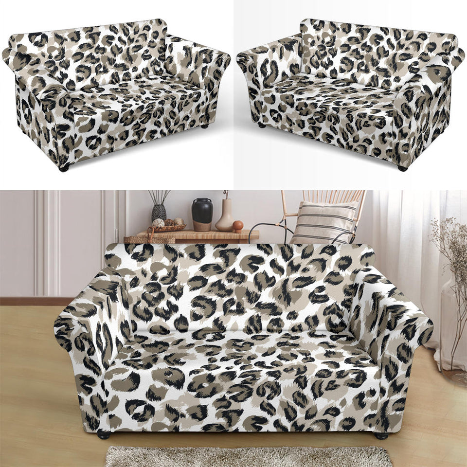 Leopard Skin Print Pattern Loveseat Couch Slipcover