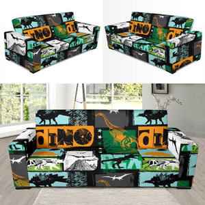 Dinosaurs Print Pattern Sofa Slipcover