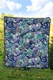 Shell Design Pattern Premium Quilt