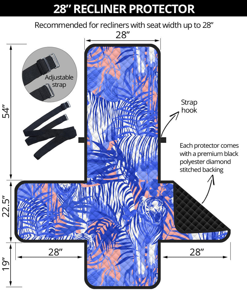 white bengal tigers pattern Recliner Cover Protector