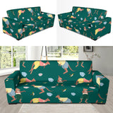 Kangaroo Leaves Pattern Sofa Slipcover