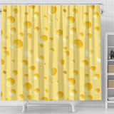 Cheese Texture Shower Curtain Fulfilled In US
