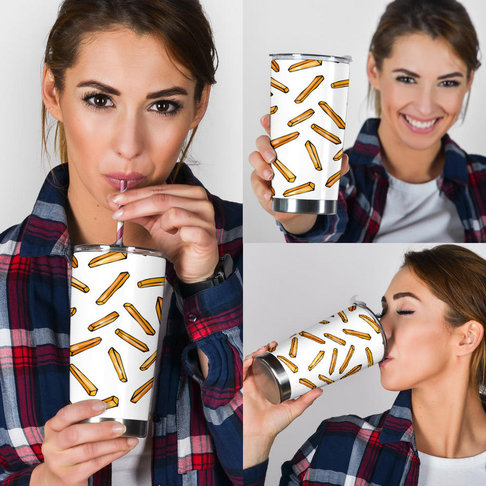 French Fries Potato Pattern Tumbler