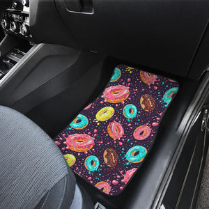 Colorful Donut Glaze Pattern Front Car Mats