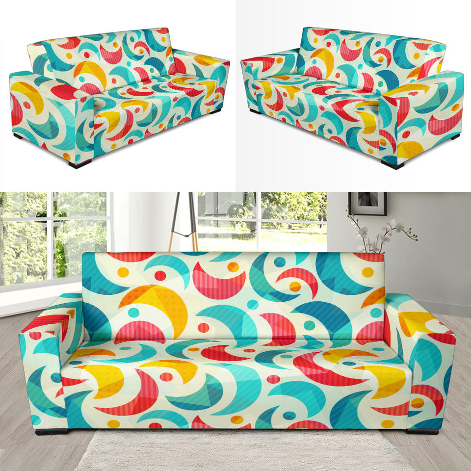 Colorful Moon Pattern Sofa Slipcover