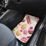Cake Cupcake Sweets Pattern Front And Back Car Mats