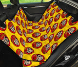 Daruma Japanese Wooden Doll Yellow Background Dog Car Seat Covers