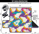 Colorful crow illustration pattern Sofa Cover Protector