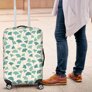 Green Ginkgo Leaves Pattern Luggage Covers