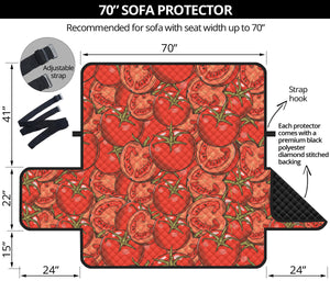 Red Tomato Pattern Sofa Cover Protector