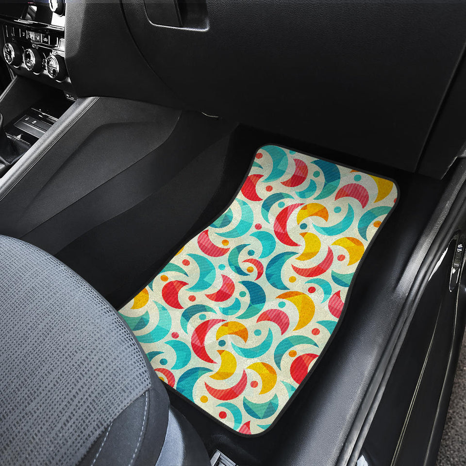 Colorful Moon Pattern Front Car Mats