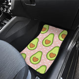 Avocado Heart Pink Background Front And Back Car Mats