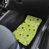 Snail Pattern Print Design 01 Front and Back Car Mats