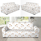 Jack Russel Pattern Print Design 05 Sofa Slipcover