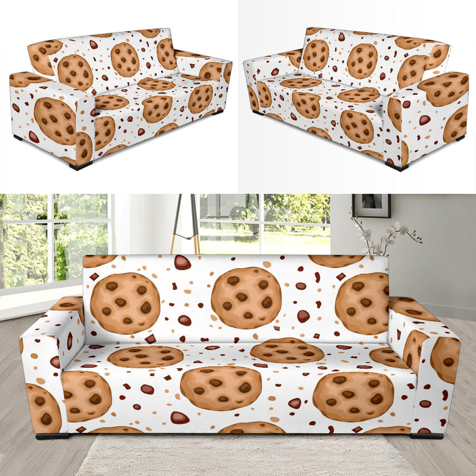 Chocolate Chip Cookie Pattern Sofa Slipcover