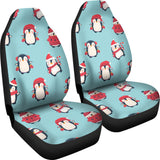 Cute Penguin Christmas  Design Pattern  Universal Fit Car Seat Covers