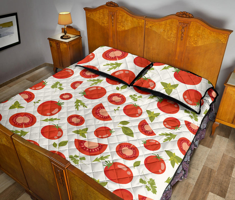 Tomato pattern Quilt Bed Set