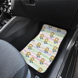 Cute Hand Drawn Mermaid Front Car Mats