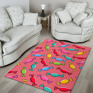 Colorful Wrapped Candy Pattern Area Rug