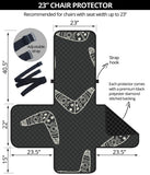 Hand drawn boomerang Australian aboriginal ornament Chair Cover Protector