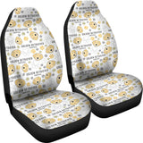 Golden Retriever Pattern Print Design 04 Universal Fit Car Seat Covers