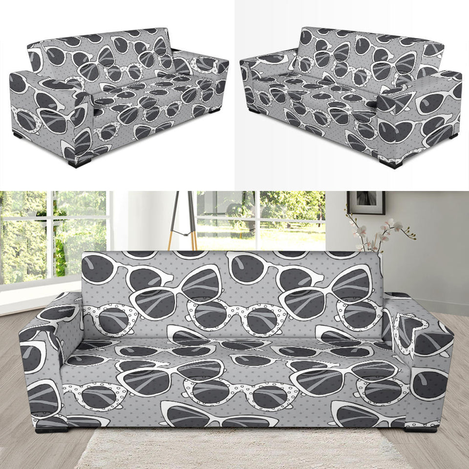 Sun Glasses Pattern Print Design 04  Sofa Slipcover