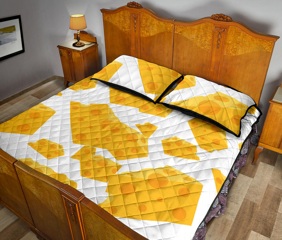 Cheese slice pattern Quilt Bed Set