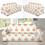Cute Onions Smiling Faces Sofa Slipcover