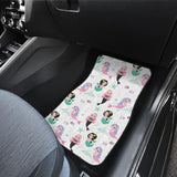 Cute Mermaid Dolphin Fish Starfish Pattern Front And Back Car Mats