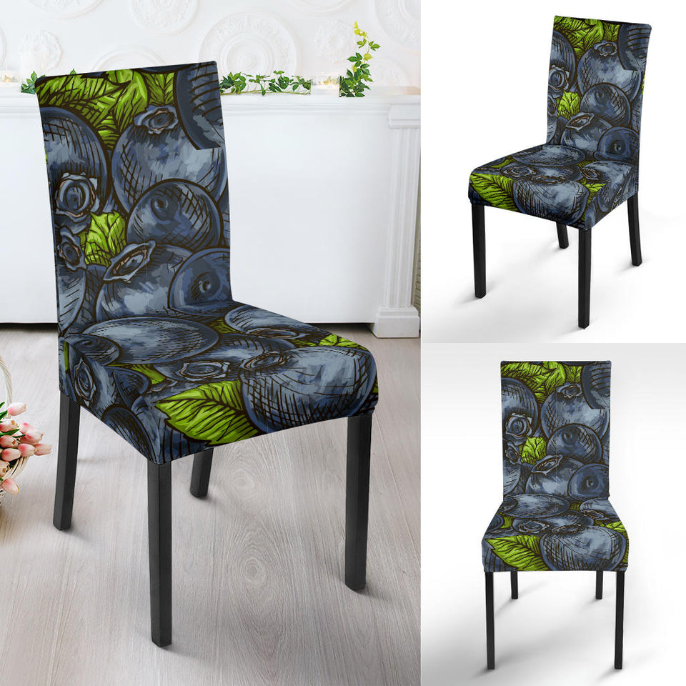 Blueberry Pattern Dining Chair Slipcover