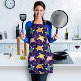 Colorful Sea Turtle Pattern Adjustable Apron
