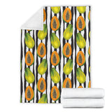 Papaya Design Pattern Premium Blanket