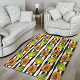 Papaya Design Pattern Area Rug