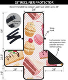 Cake cupcake sweets pattern Recliner Cover Protector