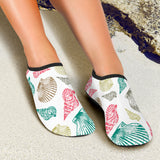 Colorful Shell Pattern Aqua Shoes