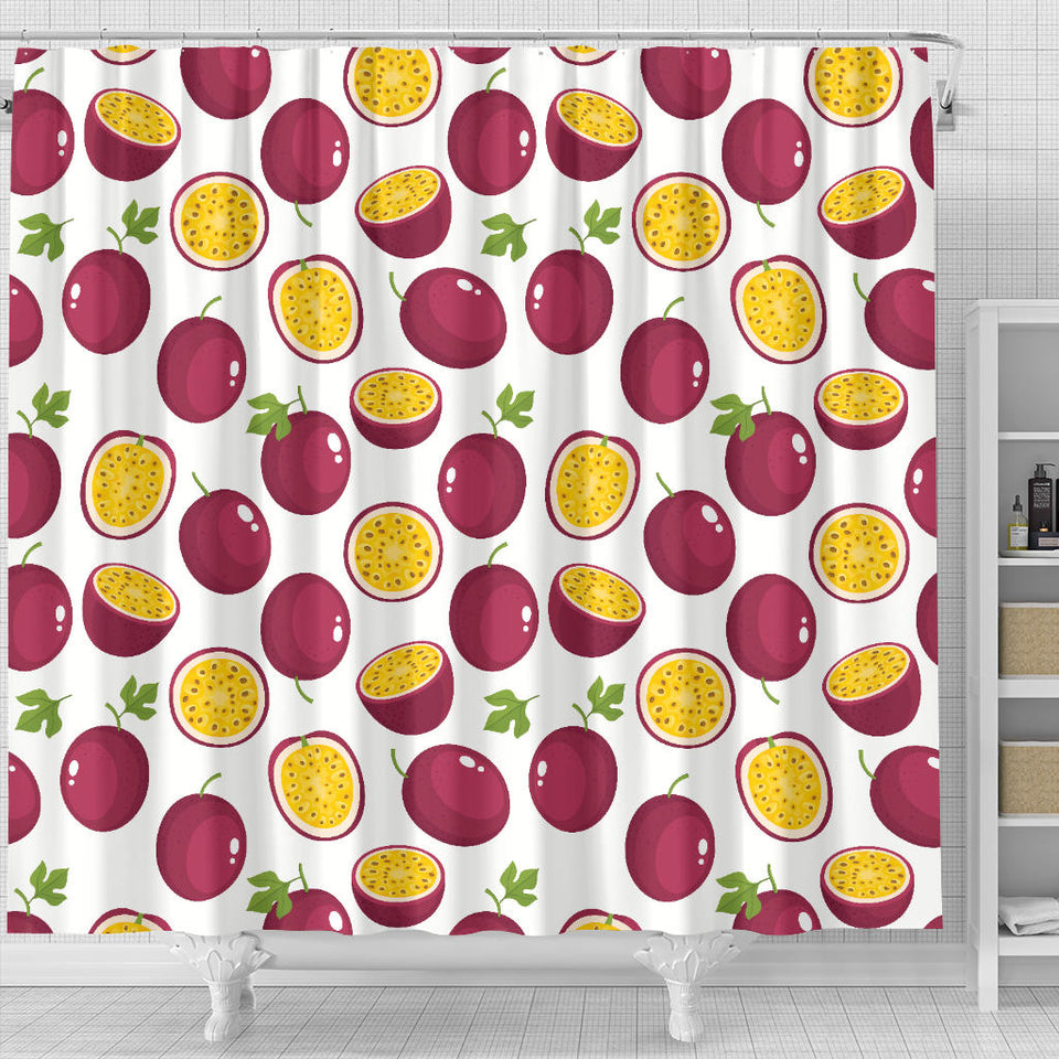 Passion Fruit Design Pattern Shower Curtain Fulfilled In US