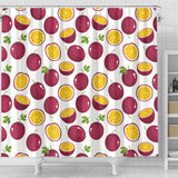Passion Fruit Design Pattern Shower Curtain Fulfilled In US