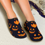 Halloween Pattern Pumpkin Background Aqua Shoes