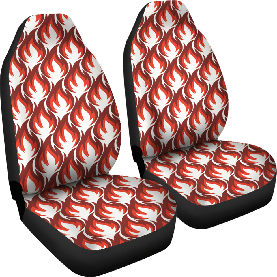 Fire Flame Symbol Design Pattern Universal Fit Car Seat Covers