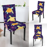 Colorful Sea Turtle Pattern Dining Chair Slipcover