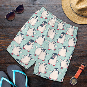 Cute Penguin Pattern Men Shorts