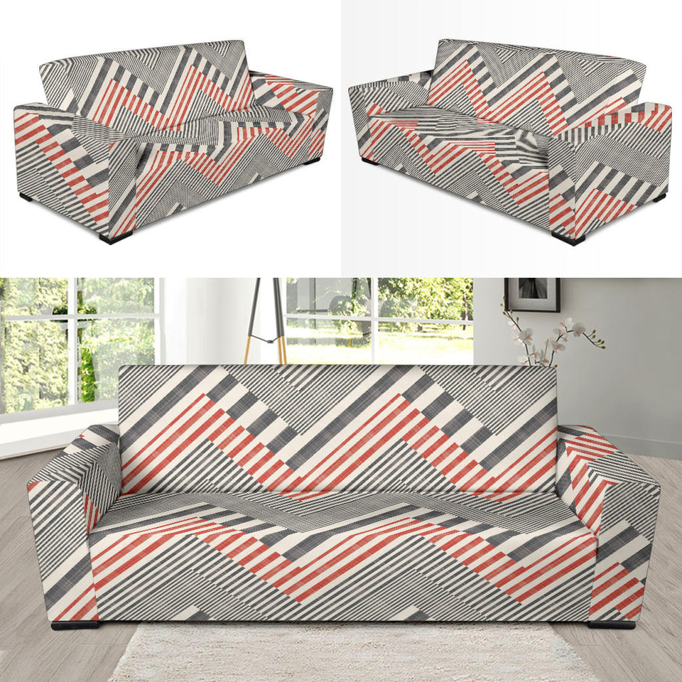 Zigzag Chevron Striped Pattern Sofa Slipcover