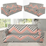 Zigzag Chevron Striped Pattern Sofa Slipcover