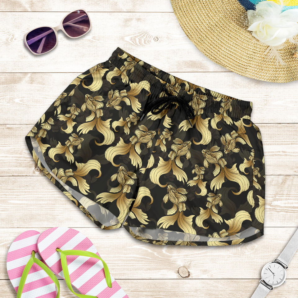 Goldfish Pattern Print Design 01 Women Shorts