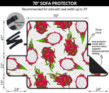 dragon fruits white background Sofa Cover Protector