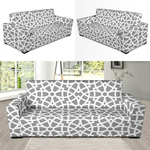 Arabic Gary Pattern Sofa Slipcover