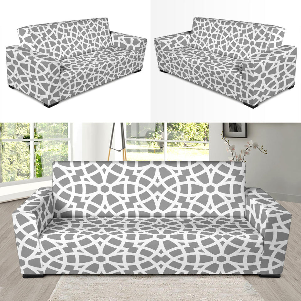 Arabic Gary Pattern Sofa Slipcover