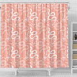 Snake Lilies Flower Pattern Shower Curtain Fulfilled In US